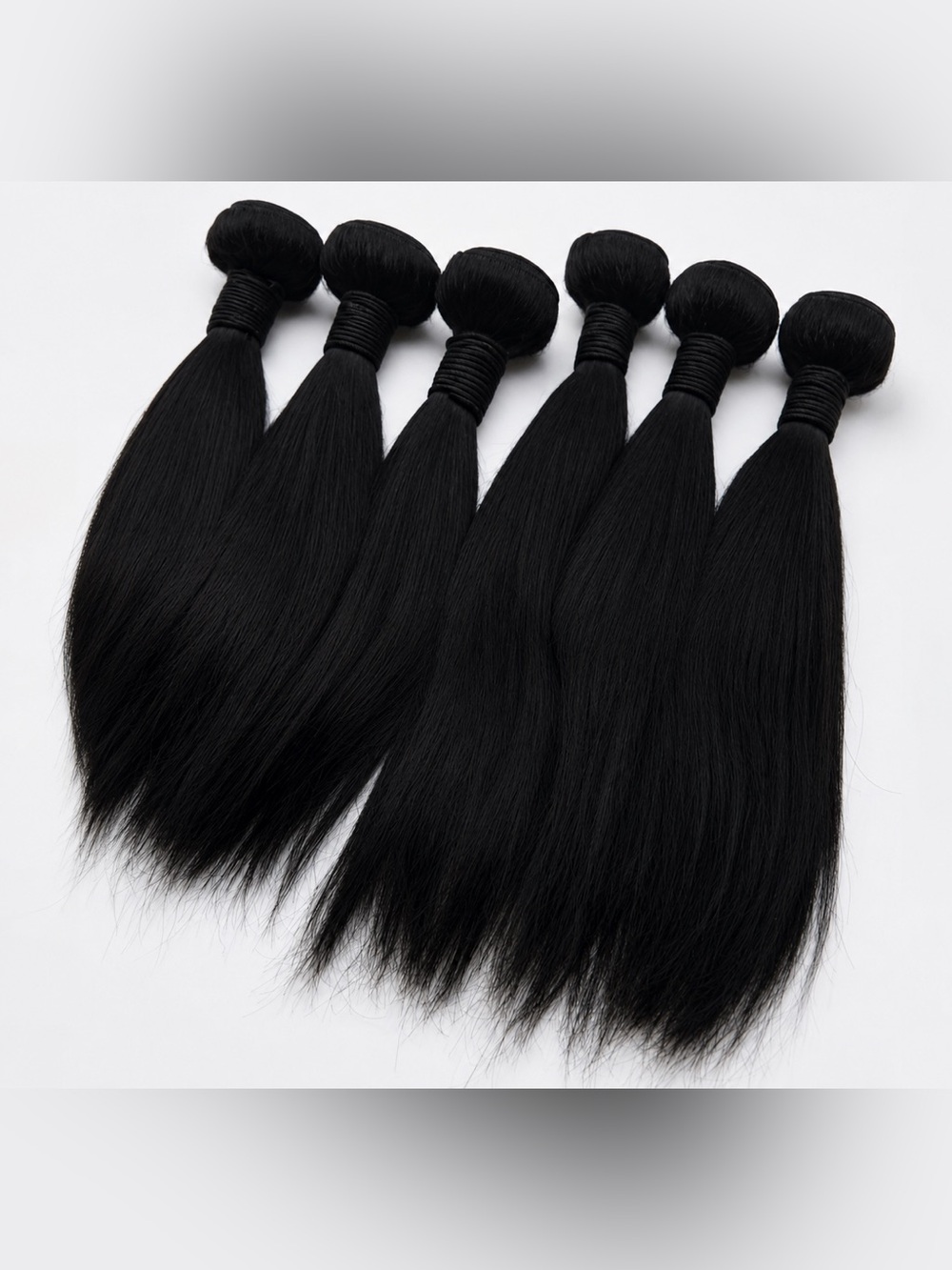 Human hair Blend Short hair Bundles in black - 6 pieces lot